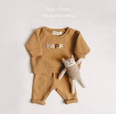 Waffle Knit Unisex Tracksuit Set.